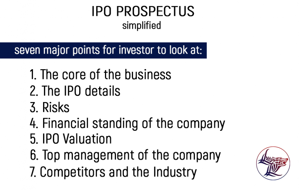 Seven major highlights of an IPO prospectus